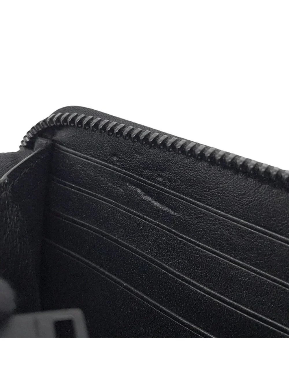 Saint Laurent Paris Wallet le Monogram Zip Around Leather Black - Picture 5 of 9